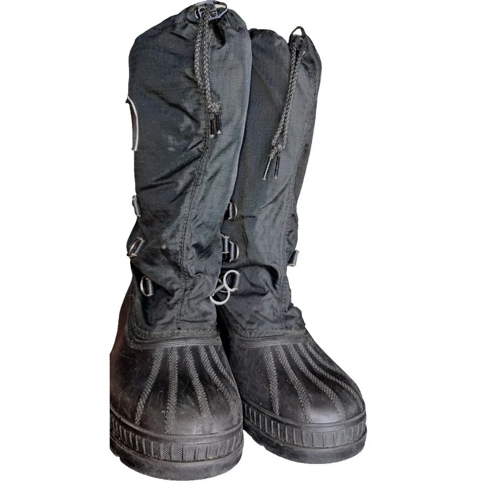 Sorel Glacier NL1042-010 Black‎ Lined Winter Snow Boots Women's US 9 Excellent